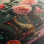 Floral 1186 Canvas Art 18" x 24" / 45 x 60 cm / Black