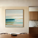 Abstract 1187 Canvas Art 16" x 16" / 40 x 40 cm / Black