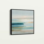 Abstract 1187 Canvas Art 16" x 16" / 40 x 40 cm / Black