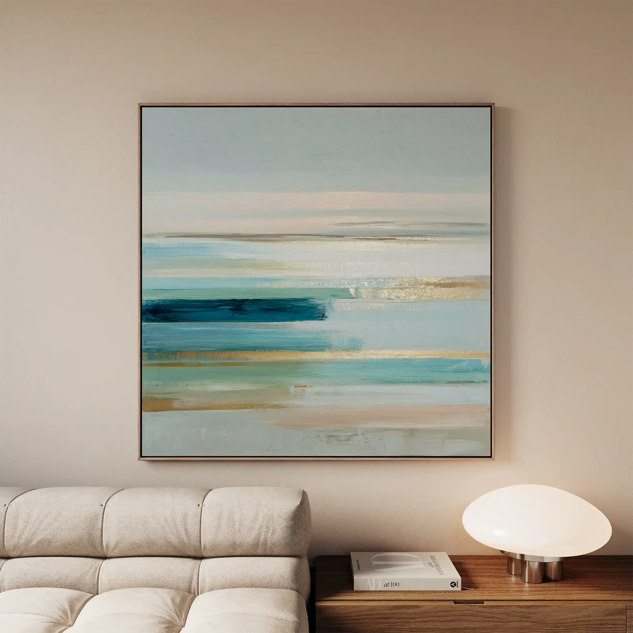 Abstract 1187 Canvas Art 60 x 60 cm / Black