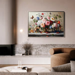 Floral 1187 Canvas Art 18" x 24" / 45 x 60 cm / Black