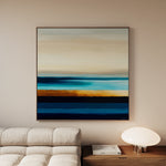 Abstract 1188 Canvas Art 16" x 16" / 40 x 40 cm / Black