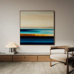Abstract 1188 Canvas Art 16" x 16" / 40 x 40 cm / Black
