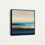 Abstract 1188 Canvas Art 16" x 16" / 40 x 40 cm / Black