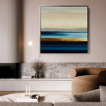 Abstract 1188 Canvas Art 60 x 60 cm / Black