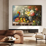 Floral 1188 Canvas Art 18" x 24" / 45 x 60 cm / Black