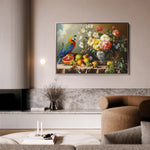 Floral 1188 Canvas Art 18" x 24" / 45 x 60 cm / Black
