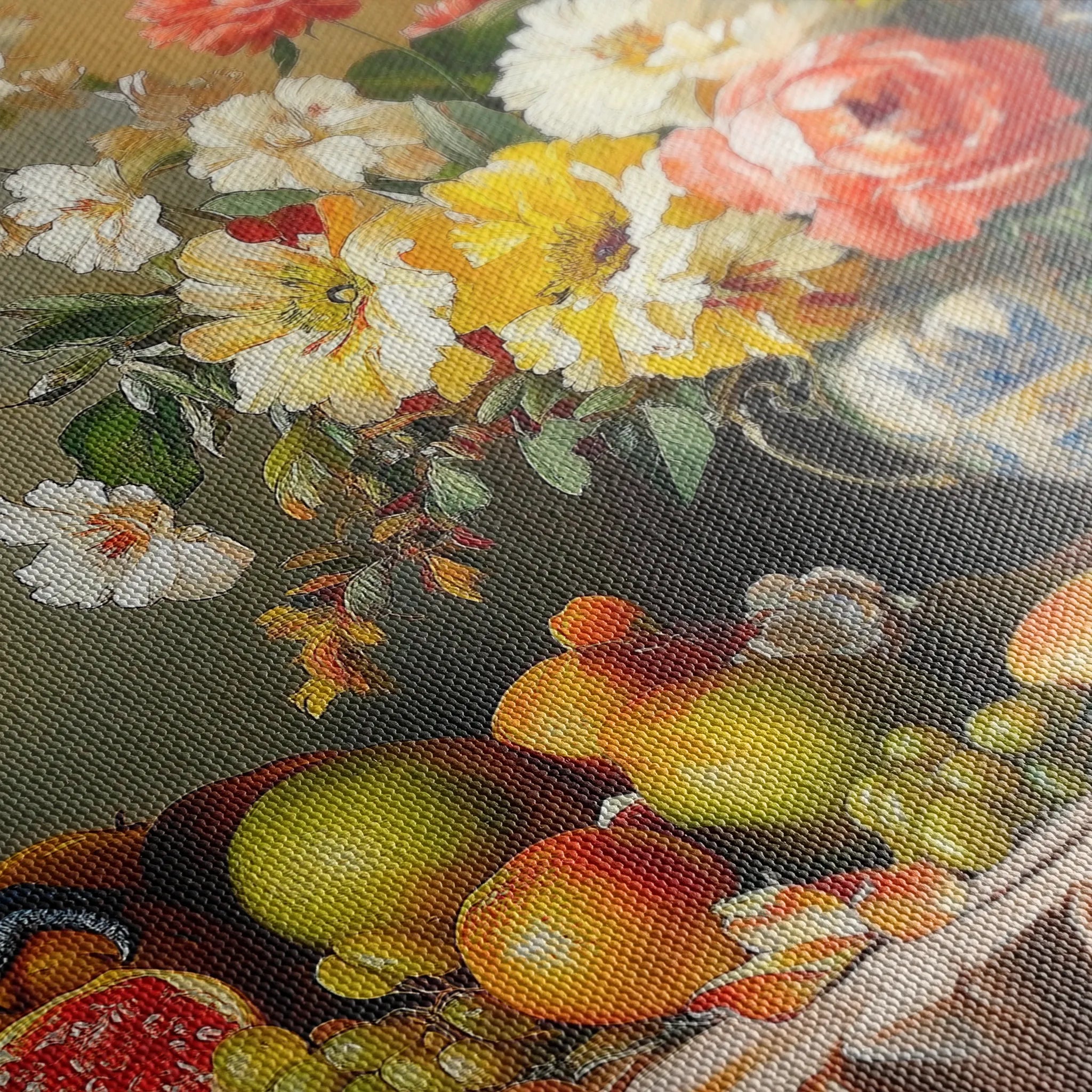 Floral 1188 Canvas Art 18" x 24" / 45 x 60 cm / Black