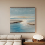 Abstract 1189 Canvas Art 16" x 16" / 40 x 40 cm / Black
