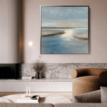Abstract 1189 Canvas Art 16" x 16" / 40 x 40 cm / Black