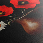Floral 1189 Canvas Art 18" x 24" / 45 x 60 cm / Black