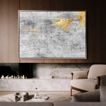 Abstract 119 Canvas Art 18" x 24" / 45 x 60 cm / Black