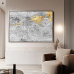 Abstract 119 Canvas Art 18" x 24" / 45 x 60 cm / Black
