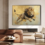 Animals 119 Canvas Art 18" x 24" / 45 x 60 cm / Black