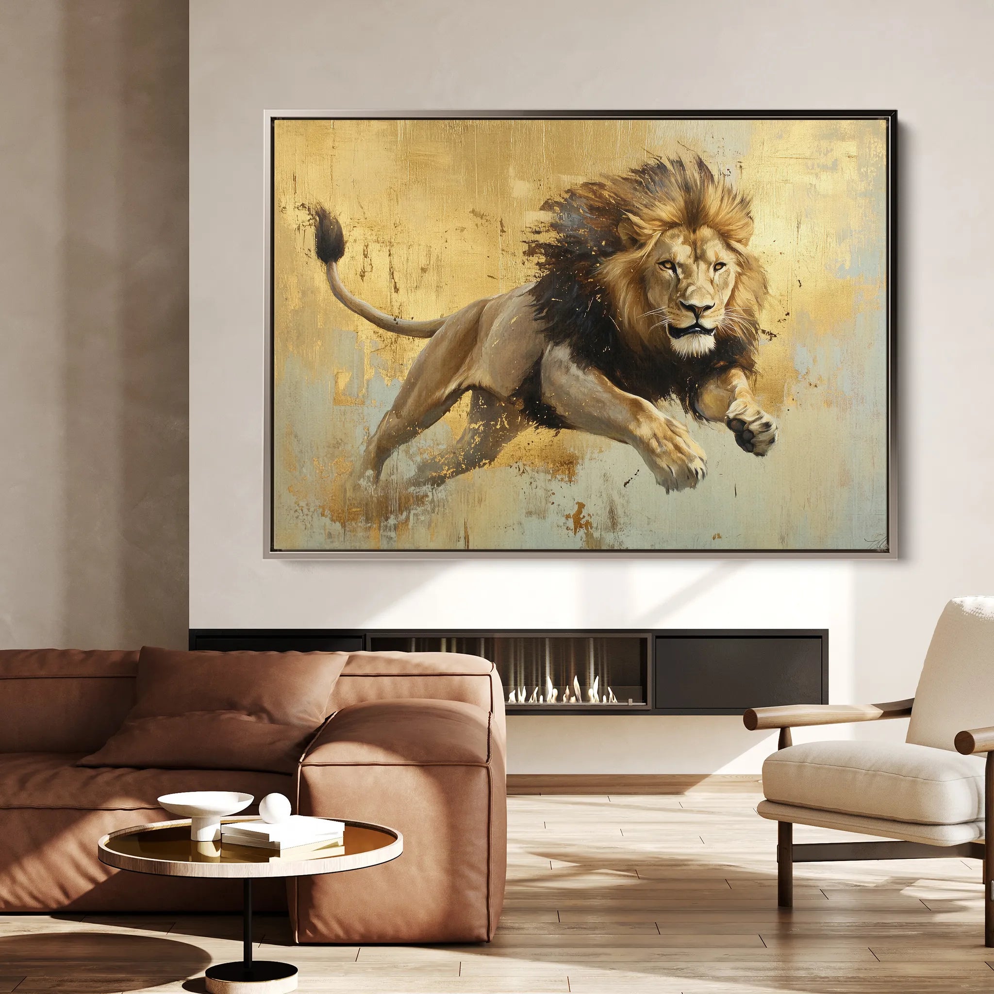 Animals 119 Canvas Art 18" x 24" / 45 x 60 cm / Black