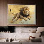 Animals 119 Canvas Art 18" x 24" / 45 x 60 cm / Black