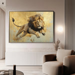 Animals 119 Canvas Art 18" x 24" / 45 x 60 cm / Black