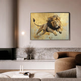 Animals 119 Canvas Art 18" x 24" / 45 x 60 cm / Black