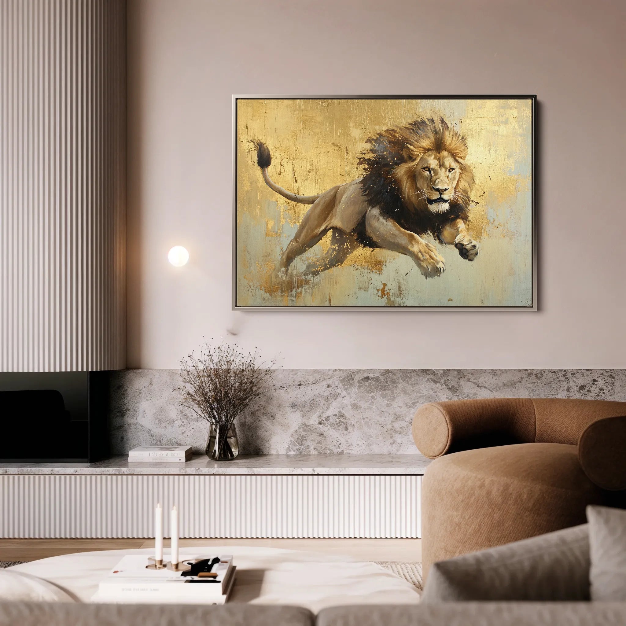 Animals 119 Canvas Art 18" x 24" / 45 x 60 cm / Black