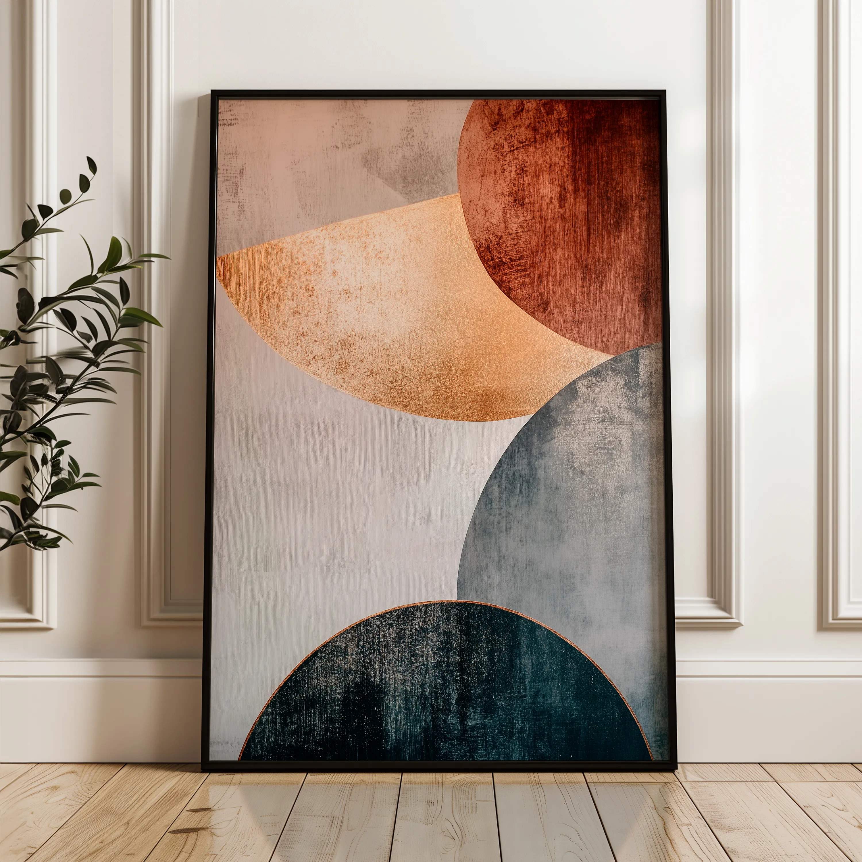 Boho 119 Canvas Art 18" x 24" / 45 x 60 cm / Black