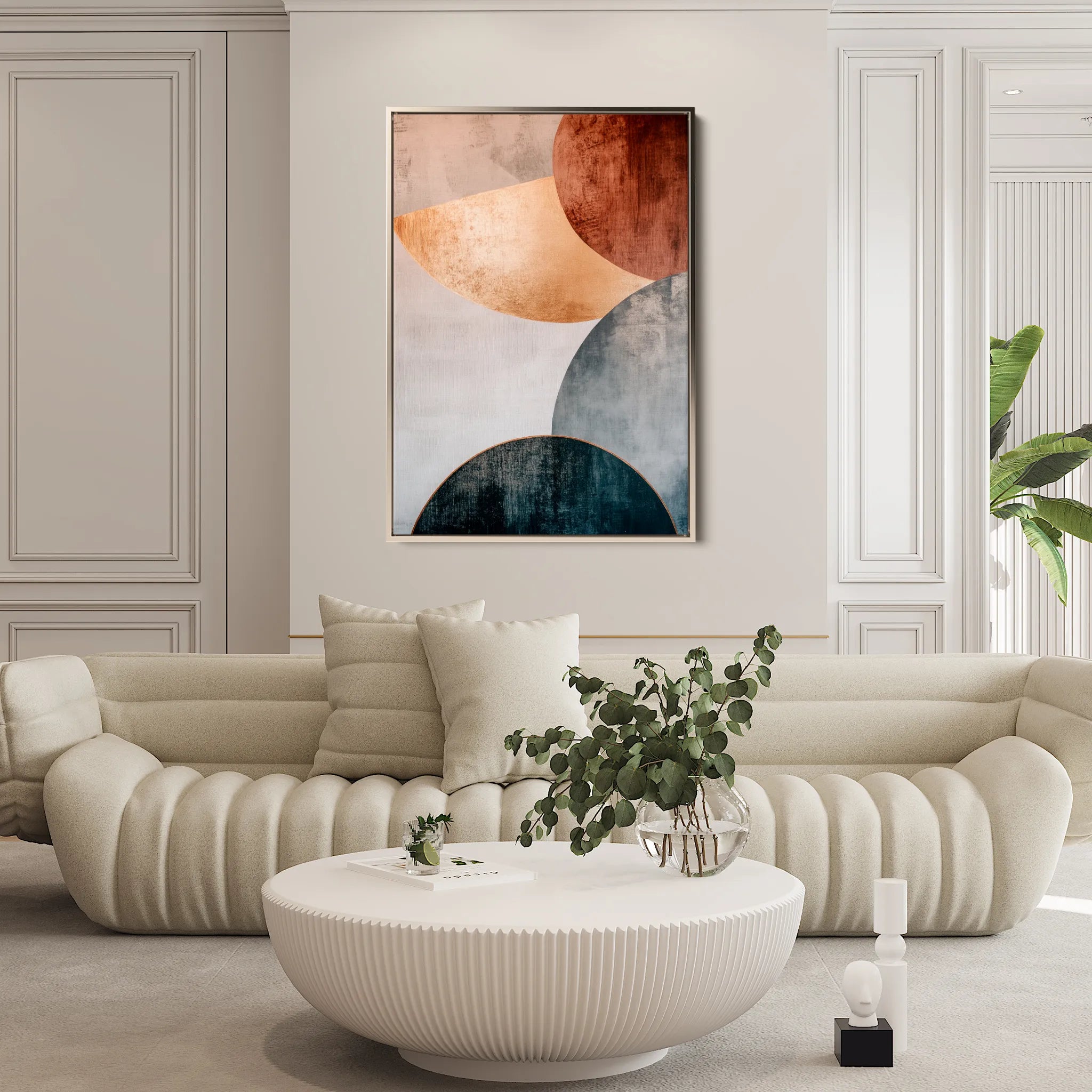 Boho 119 Canvas Art 18" x 24" / 45 x 60 cm / Black