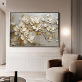 Floral 119 Canvas Art 18" x 24" / 45 x 60 cm / Black