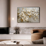Floral 119 Canvas Art 18" x 24" / 45 x 60 cm / Black