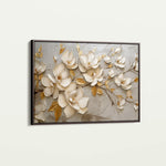 Floral 119 Canvas Art 18" x 24" / 45 x 60 cm / Black