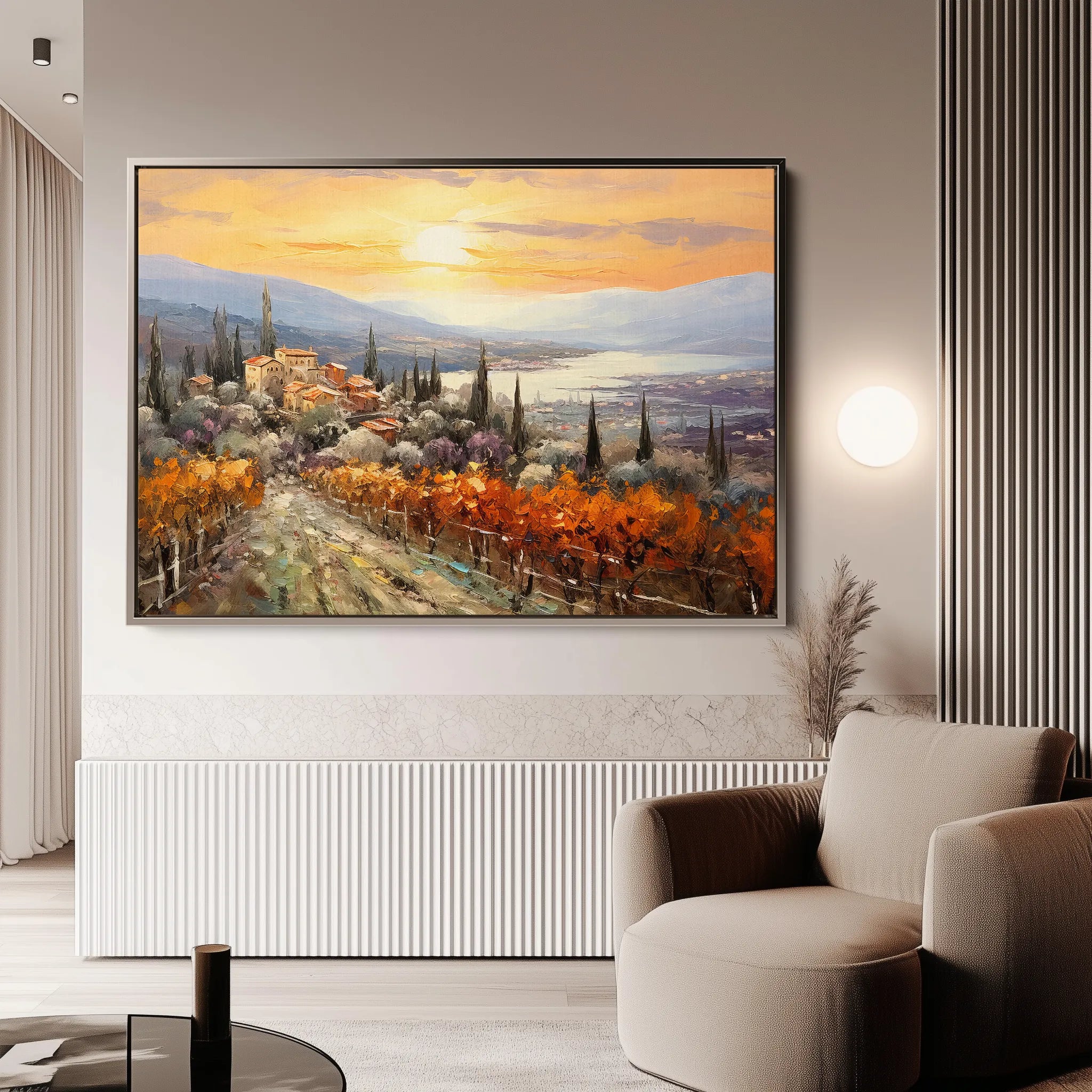 Landscape 119 Canvas Art 18" x 24" / 45 x 60 cm / Black