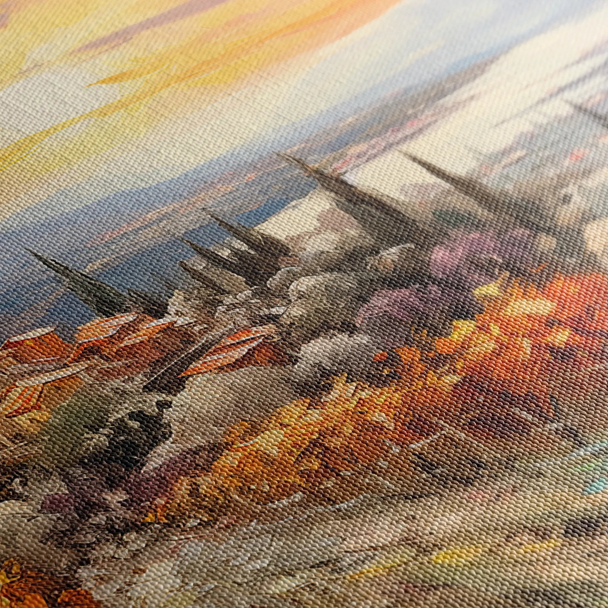 Landscape 119 Canvas Art 18" x 24" / 45 x 60 cm / Black