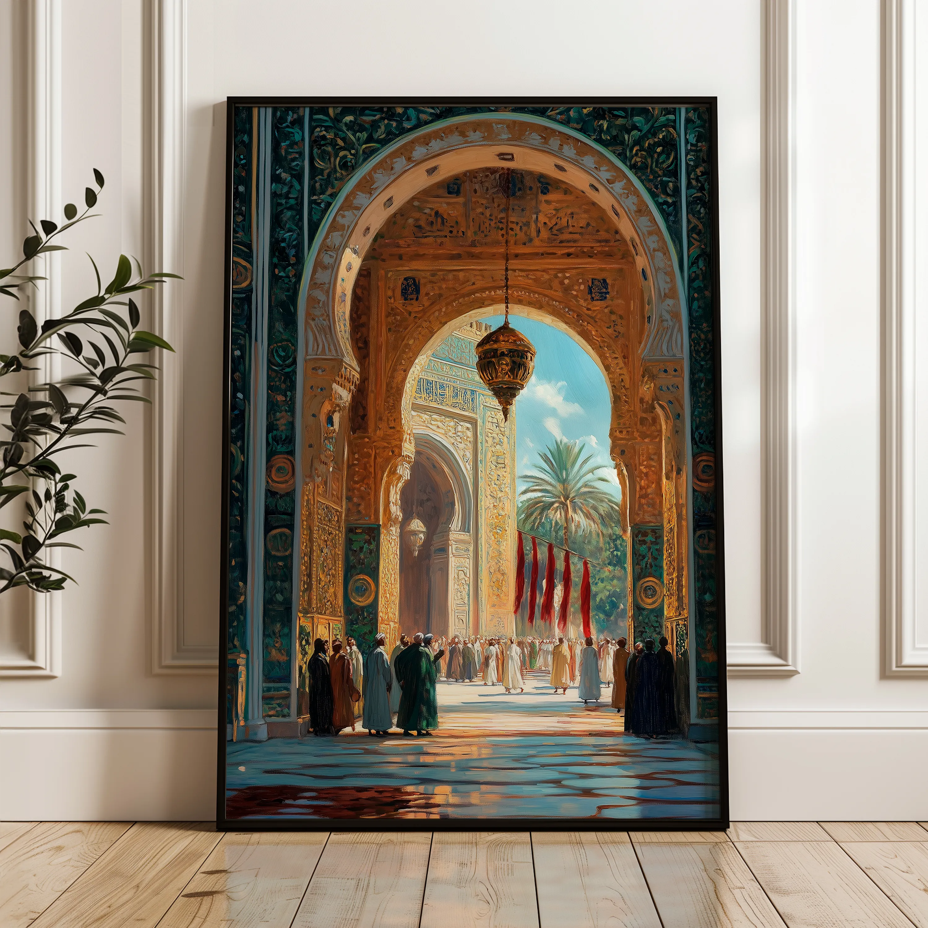 Orientalist 119 Canvas Art 18" x 24" / 45 x 60 cm / Black