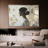 Portrait 119 Canvas Art 18" x 24" / 45 x 60 cm / Black