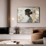 Portrait 119 Canvas Art 18" x 24" / 45 x 60 cm / Black