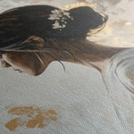 Portrait 119 Canvas Art 18" x 24" / 45 x 60 cm / Black