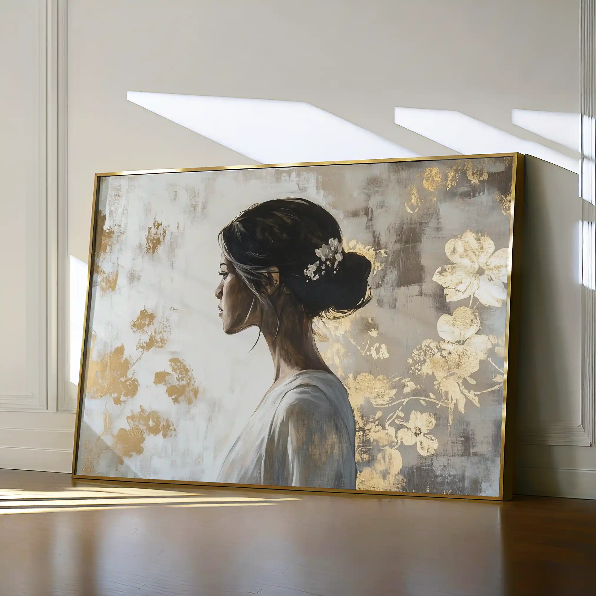 Portrait 119 Canvas Art 60 x 40 cm / Black