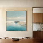 Abstract 1190 Canvas Art 16" x 16" / 40 x 40 cm / Black