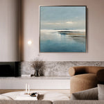 Abstract 1190 Canvas Art 16" x 16" / 40 x 40 cm / Black