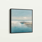 Abstract 1190 Canvas Art 16" x 16" / 40 x 40 cm / Black