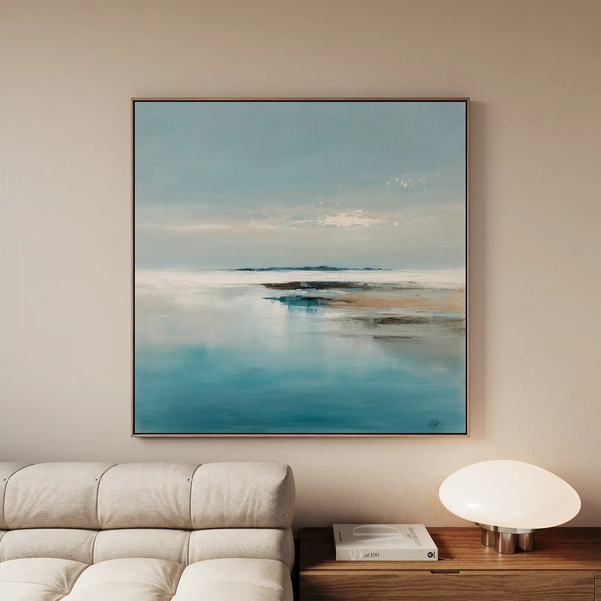 Abstract 1190 Canvas Art 60 x 60 cm / Black