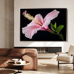 Floral 1190 Canvas Art 18" x 24" / 45 x 60 cm / Black