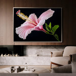 Floral 1190 Canvas Art 18" x 24" / 45 x 60 cm / Black