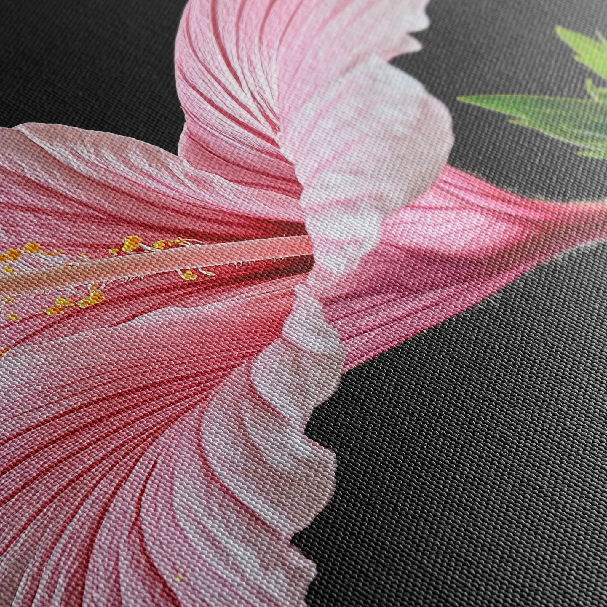 Floral 1190 Canvas Art 18" x 24" / 45 x 60 cm / Black