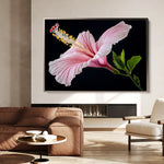 Floral 1190 Canvas Art 60 x 40 cm / Black