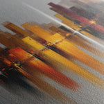 Abstract 1191 Canvas Art 16" x 16" / 40 x 40 cm / Black