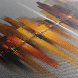 Abstract 1191 Canvas Art 16" x 16" / 40 x 40 cm / Black