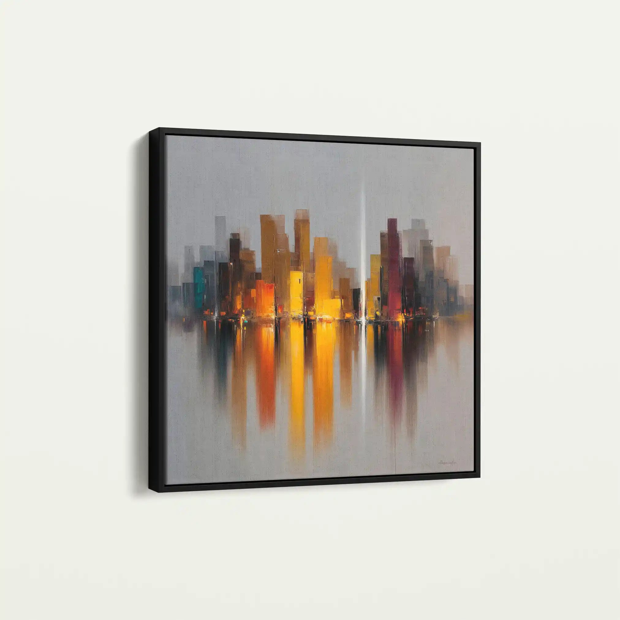 Abstract 1191 Canvas Art 60 x 60 cm / Black