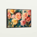 Floral 1191 Canvas Art 18" x 24" / 45 x 60 cm / Black