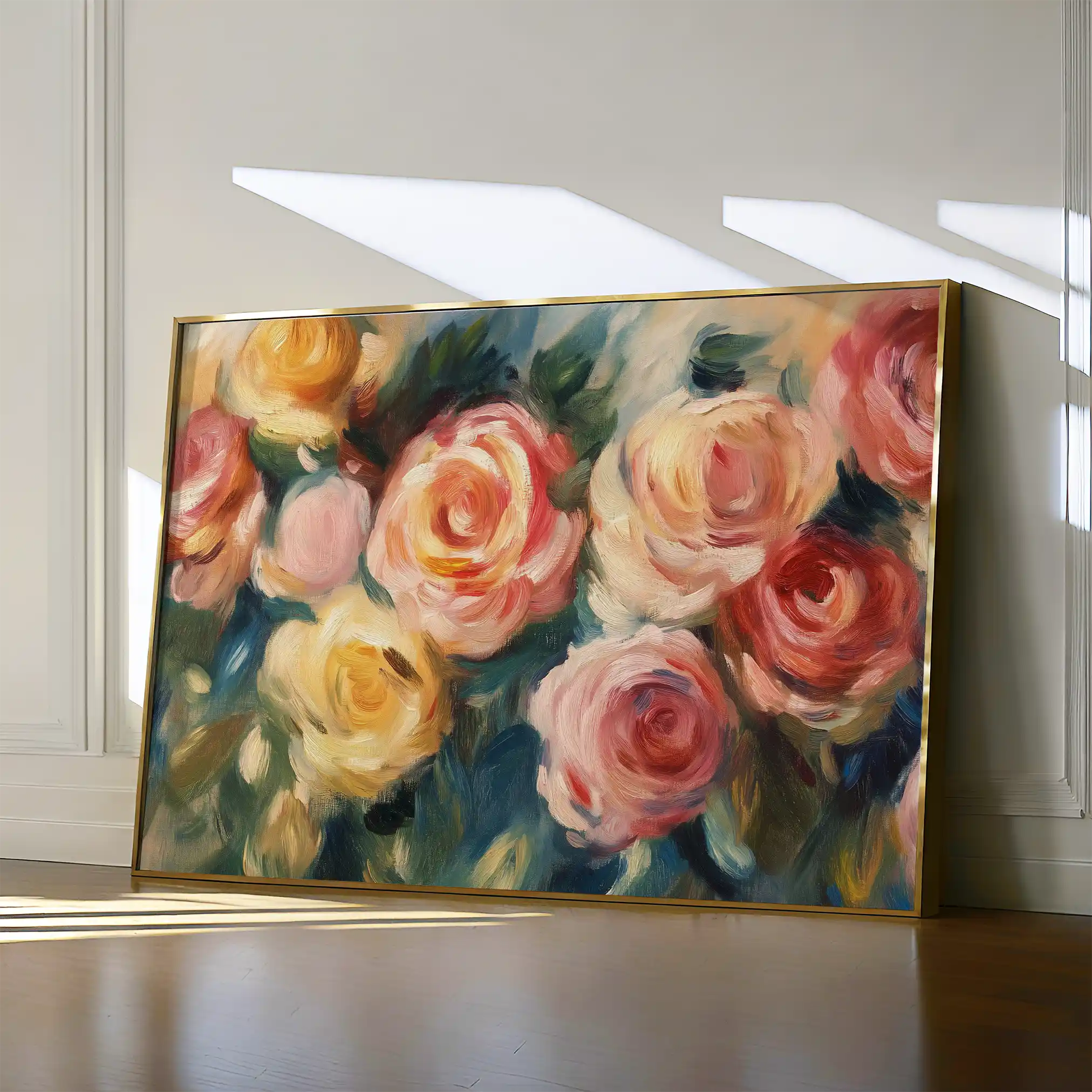 Floral 1191 Canvas Art 60 x 40 cm / Black