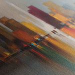 Abstract 1192 Canvas Art 16" x 16" / 40 x 40 cm / Black