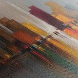 Abstract 1192 Canvas Art 16" x 16" / 40 x 40 cm / Black